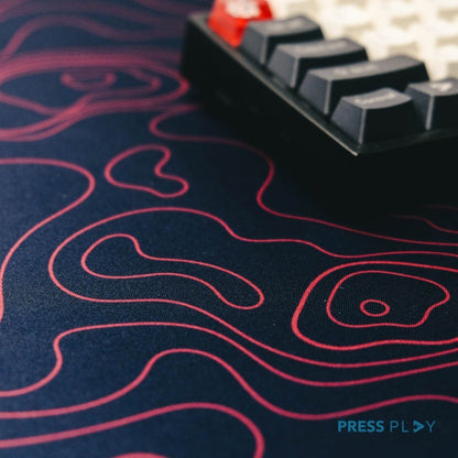 TOPOGRAPHY Series Gaming Mousepad Deskmat by Press Play