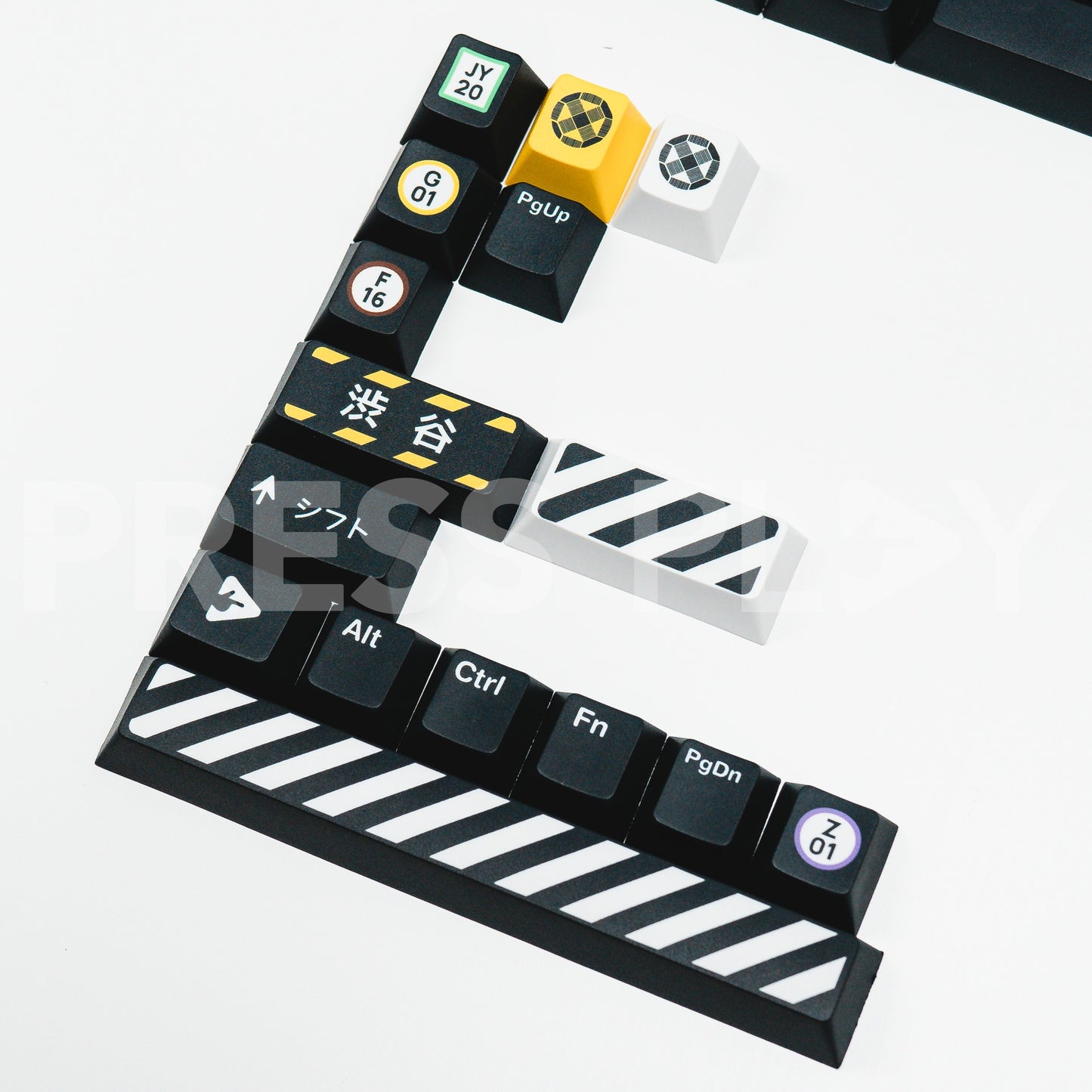 PPBT SHIBUYA PBT Dye Sub Keycap Set Japanese Root by Press Play