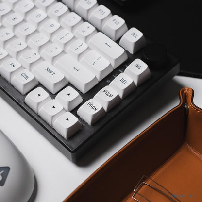 BoW Black on White CSA Profile Doubleshot PBT Keycaps