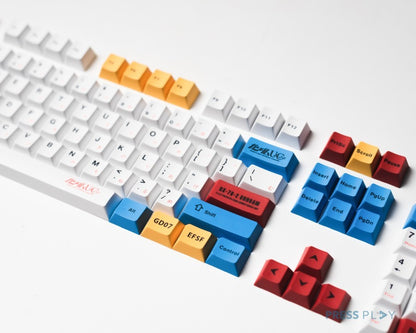 Gundam Unicorn Japanese PBT Dye Sub Keycaps Keycap Set