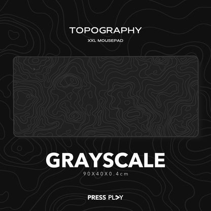 TOPOGRAPHY Series Gaming Mousepad Deskmat by Press Play