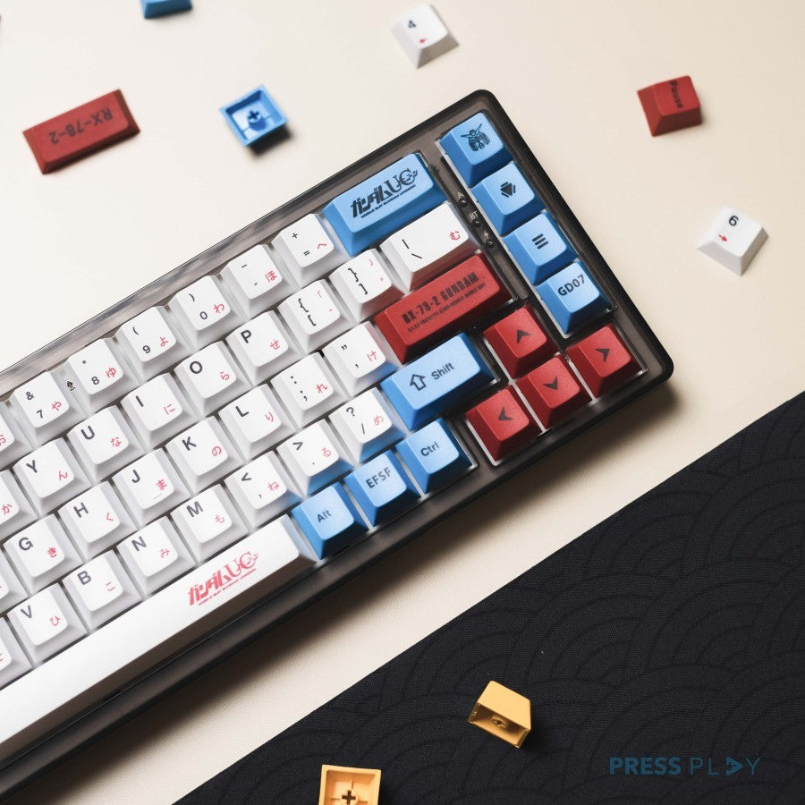 Gundam Unicorn Japanese PBT Dye Sub Keycaps Keycap Set