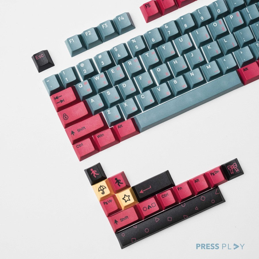 HANGEUL GAME Korean Root PBT Dye Sub Keycaps Keycap Set by Press Play ...