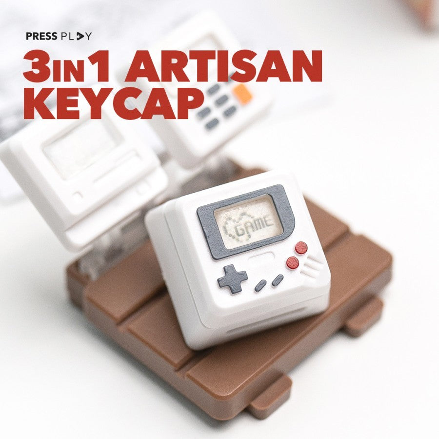 RETRO GAMEBOY 3in1 Artisan Keycap Mechanical Keyboard