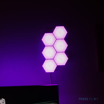 PlayPanel Hexagon RGB LED Light Lamp by Press Play