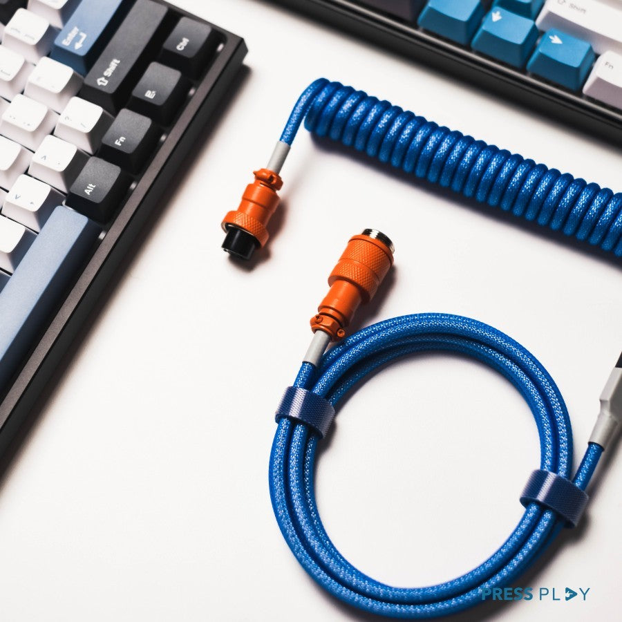 Type C Coiled Cable Mechanical Keyboard Aviator