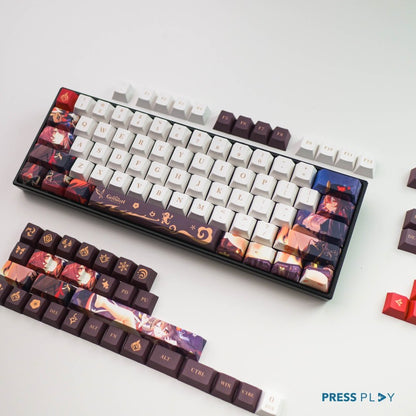 Genshin Impact HU TAO PBT Dye Sub Keycaps Mechanical Keyboard