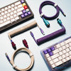 Type C Coiled Cable Mechanical Keyboard Aviator
