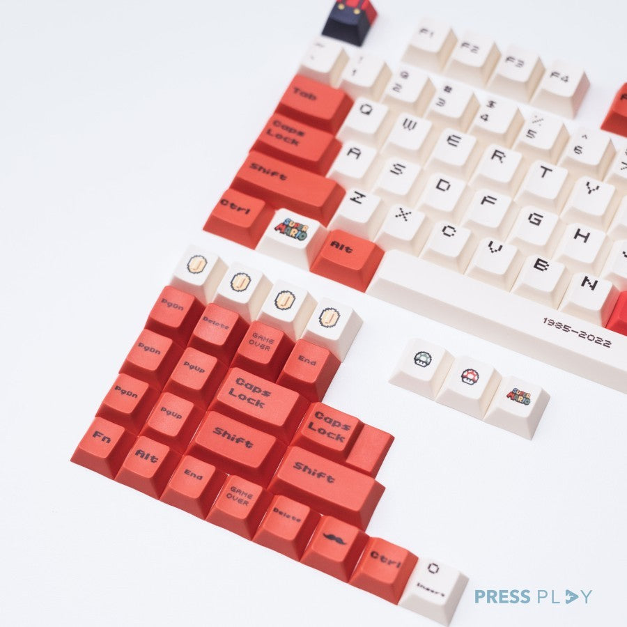 Mario PBT Dye Sub Keycaps Full Size 108 Keys