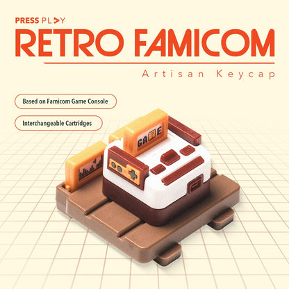 RETRO FAMICOM Artisan Keycap Mechanical Keyboard